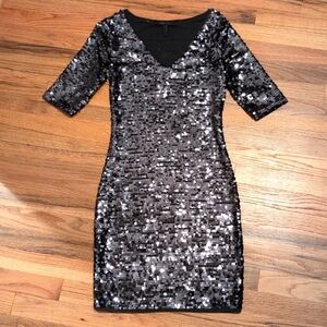 BCBG MaxAzria Sequin Mini Dress
